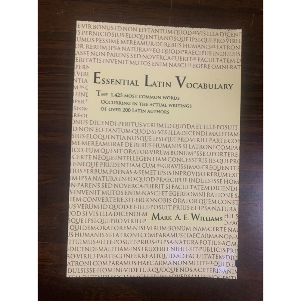 Essential Latin Vocabulary by Mark A. E. Williams Paperback Book LS13